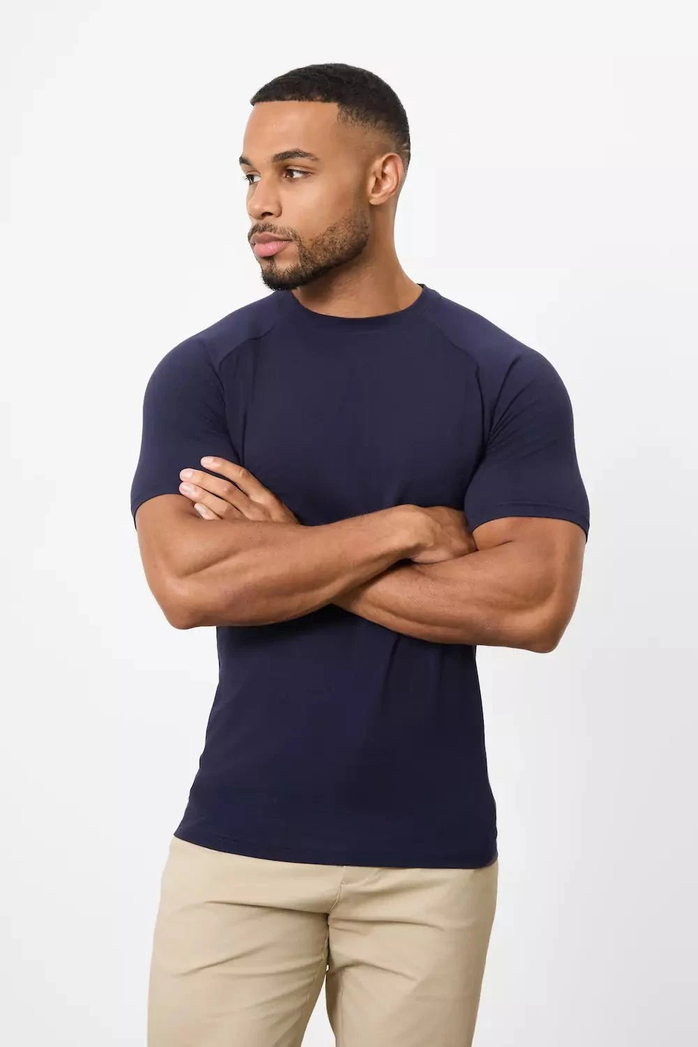 Athletic Fit T-Shirt in True Navy - TAILORED ATHLETE - USA