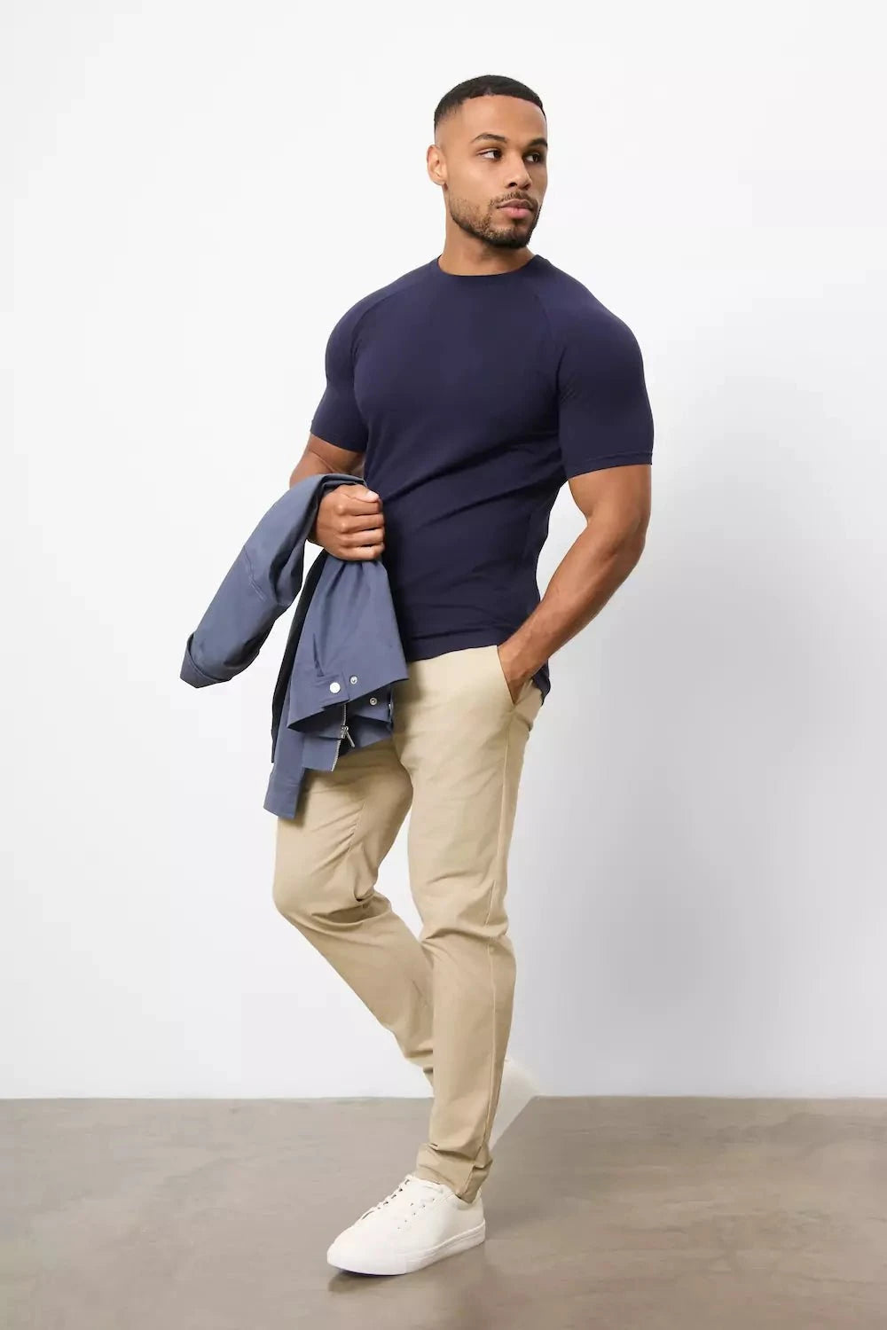 Athletic Fit T-Shirt in True Navy - TAILORED ATHLETE - USA