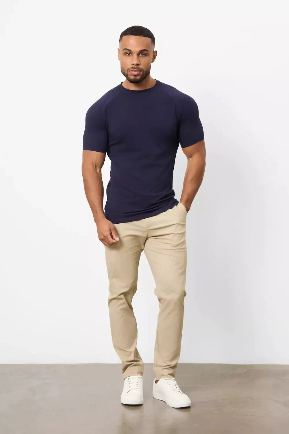 Athletic Fit T-Shirt in True Navy - TAILORED ATHLETE - USA