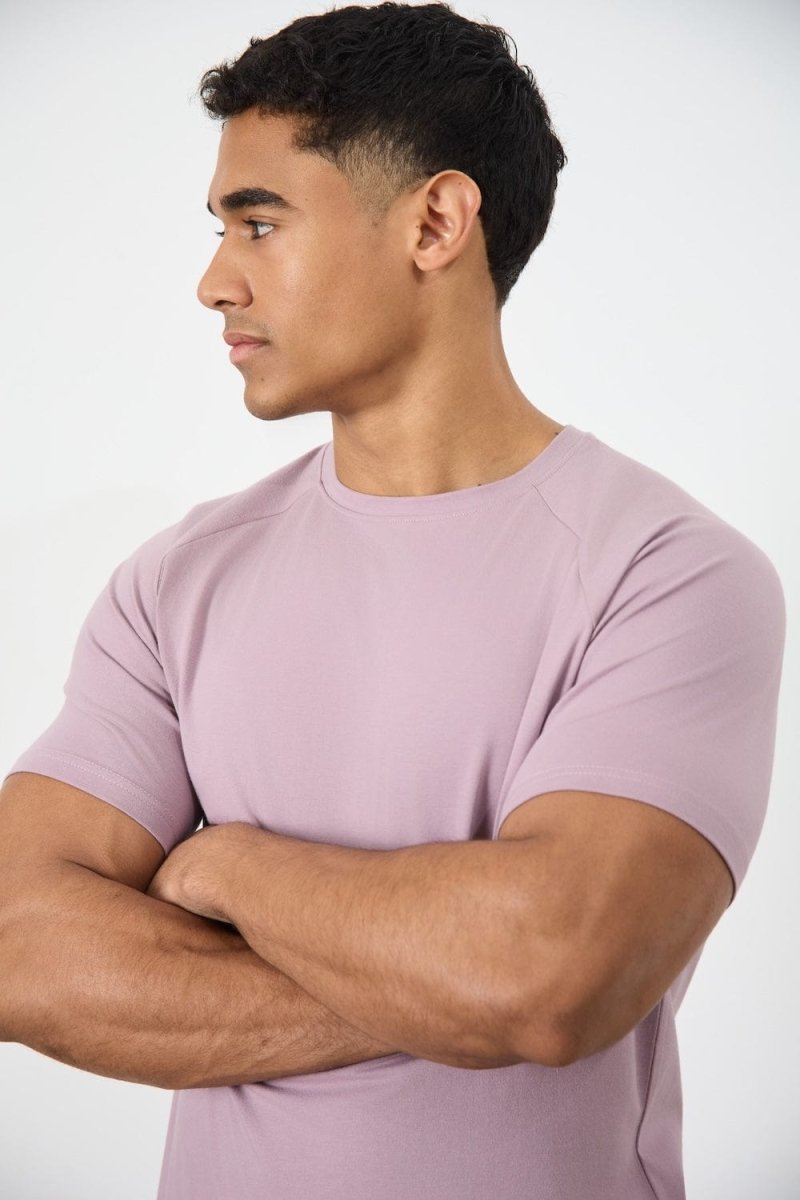 Athletic Fit T-Shirt in Dusty Lilac - TAILORED ATHLETE - USA