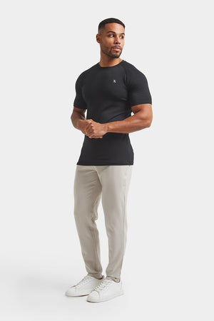 Stretch sand micro-corduroy essential Trousers
