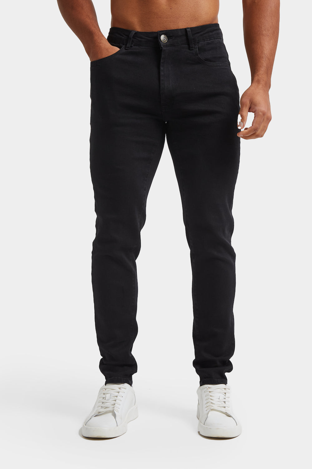 Athletic Fit Jeans in Black - TAILORED ATHLETE - USA