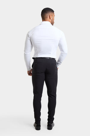 True Athletic Fit Tech Suit Pants in Black - TAILORED ATHLETE - USA