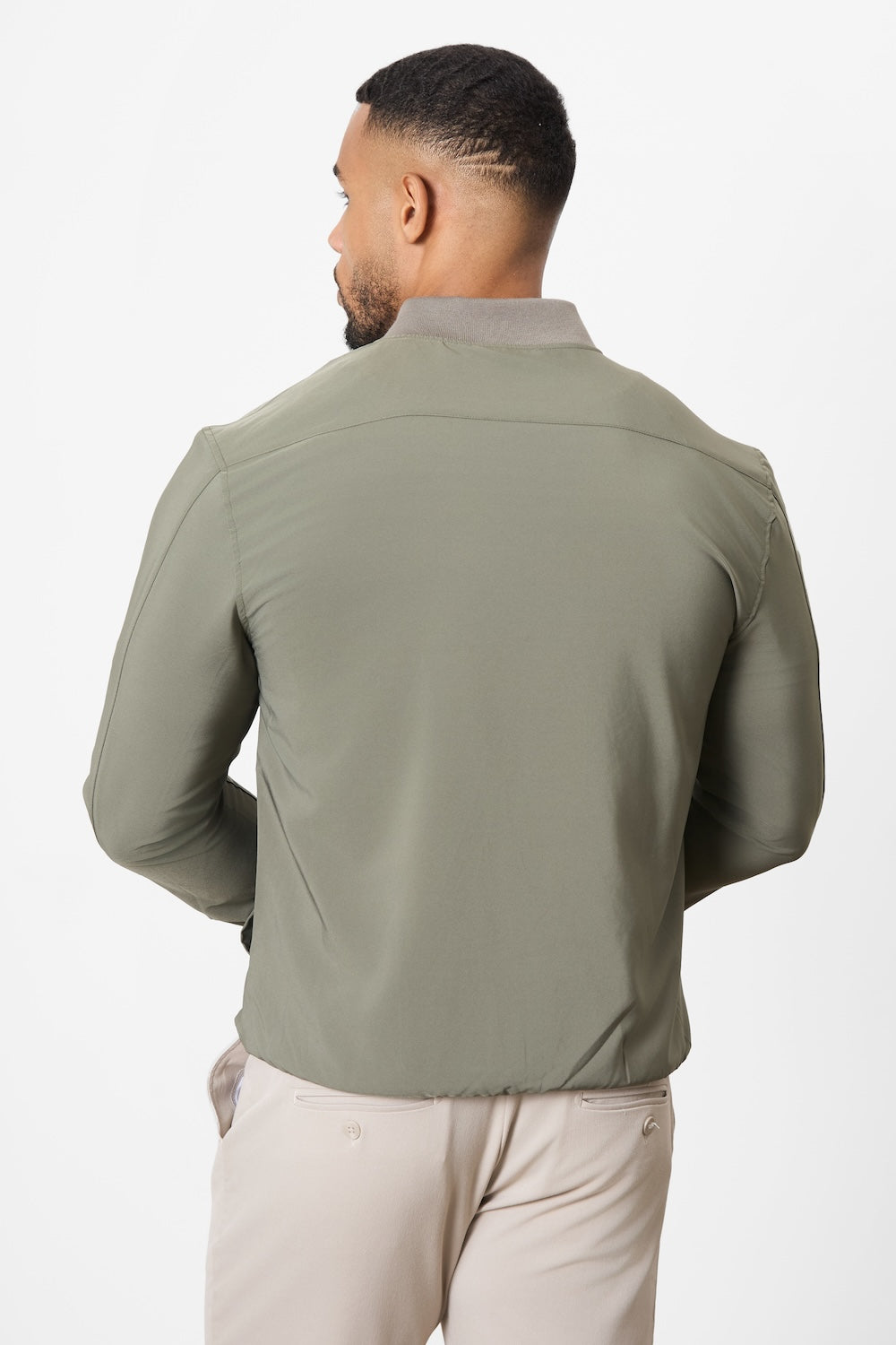 Light Weight Bomber Jacket in Khaki - TAILORED ATHLETE - USA