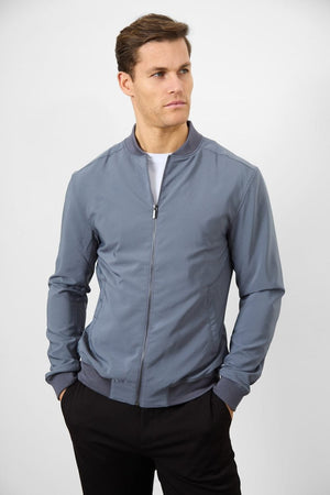 Light Weight Bomber Jacket in Graphite - TAILORED ATHLETE - USA