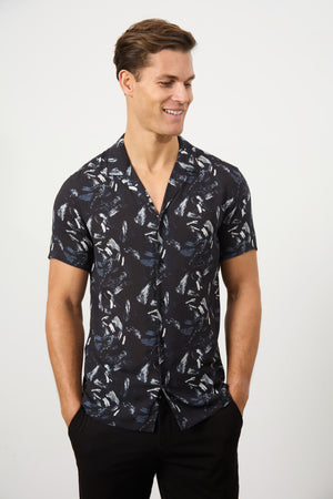 Printed Shirt in Brush Stroke - TAILORED ATHLETE - USA