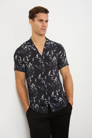 Printed Shirt in Brush Stroke - TAILORED ATHLETE - USA