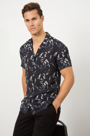 Printed Shirt in Brush Stroke - TAILORED ATHLETE - USA