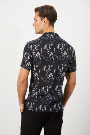 Printed Shirt in Brush Stroke - TAILORED ATHLETE - USA