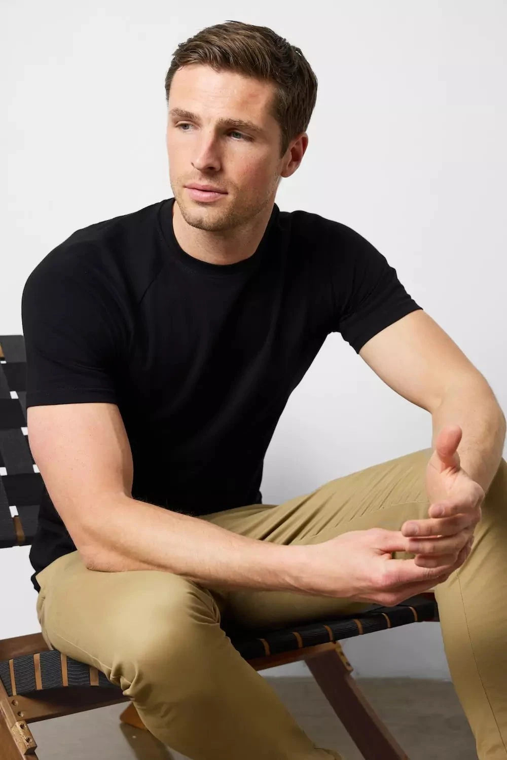 Athletic Fit T-Shirt in Black - TAILORED ATHLETE - USA