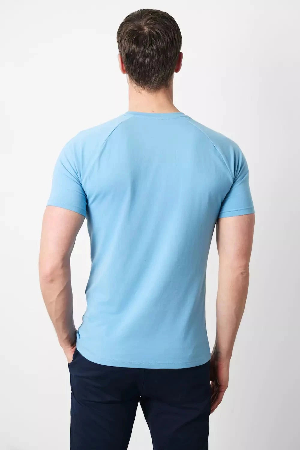 Athletic Fit T-Shirt in Soft Blue - TAILORED ATHLETE - USA