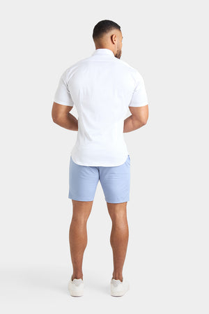 Athletic Fit Chino Shorts 7'' in Light Blue - TAILORED ATHLETE - USA