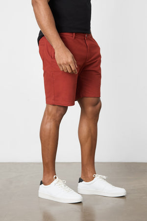 Athletic Fit Chino Shorts 7" in Cinnamon - TAILORED ATHLETE - USA