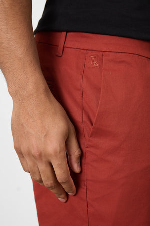 Athletic Fit Chino Shorts 7" in Cinnamon - TAILORED ATHLETE - USA