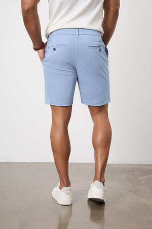 Athletic Fit Chino Shorts 7" in Light Blue - TAILORED ATHLETE - USA