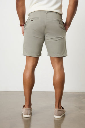 Athletic Fit Chino Shorts 7" in Soft Khaki - TAILORED ATHLETE - USA