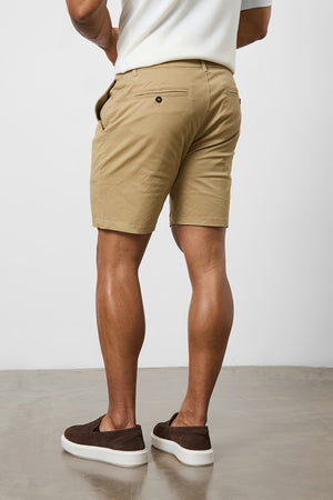 Athletic Fit Chino Shorts 7" in Dark Sand - TAILORED ATHLETE - USA