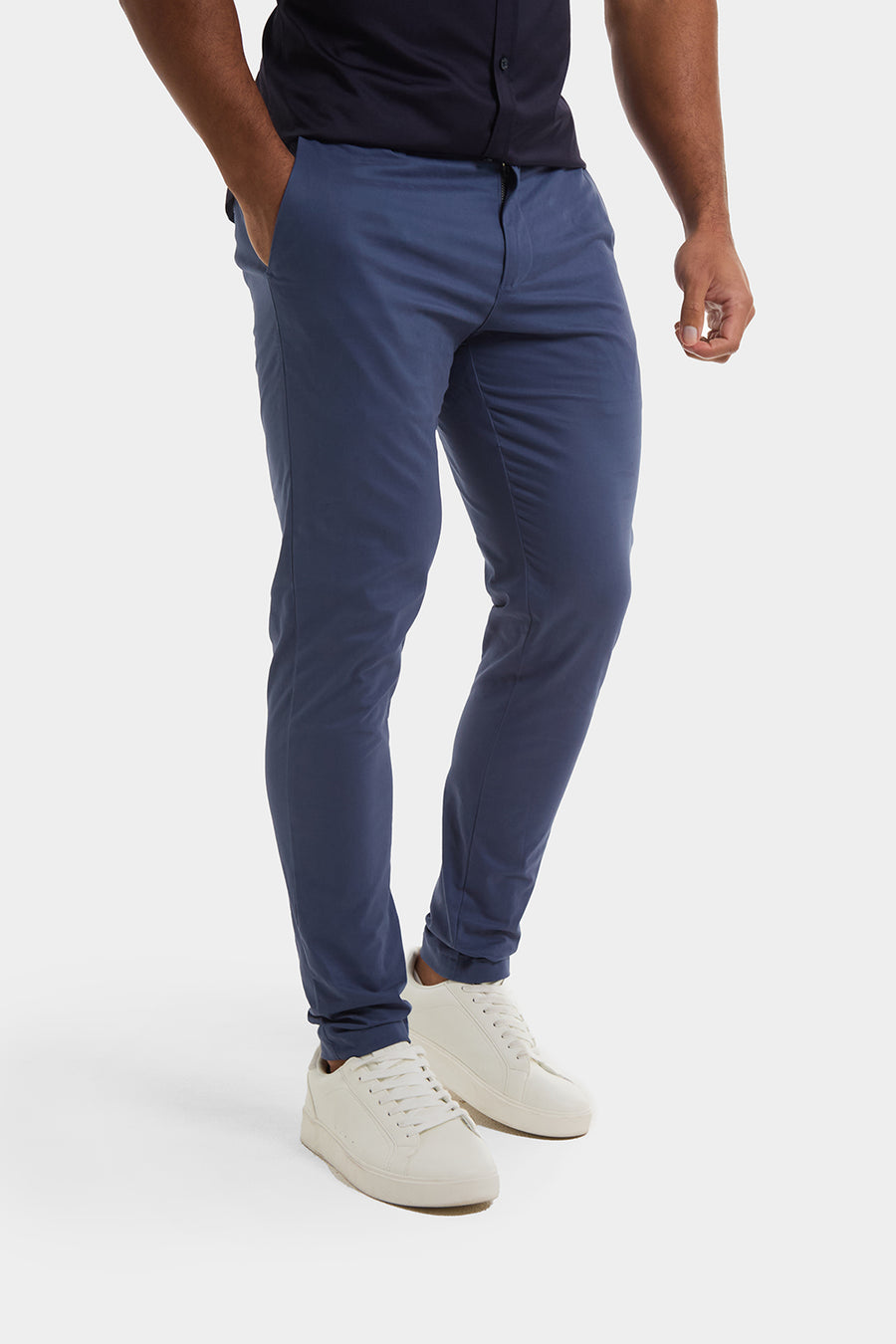 Athletic Fit Chino Pants in Airforce - TAILORED ATHLETE - USA