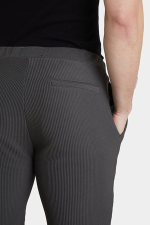 Textured Pants in Charcoal - TAILORED ATHLETE - USA