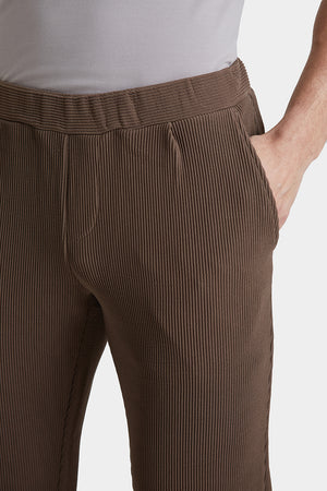 Textured Pants in Dark Nutmeg - TAILORED ATHLETE - USA