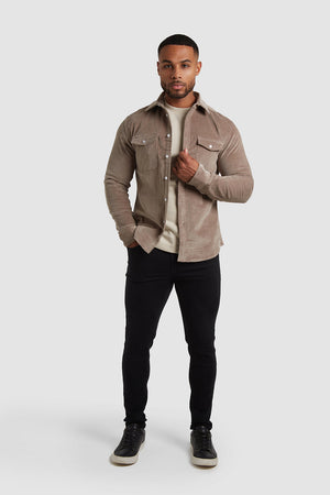 Cord Overshirt in Mole - TAILORED ATHLETE - USA