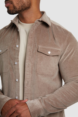 Cord Overshirt in Mole - TAILORED ATHLETE - USA