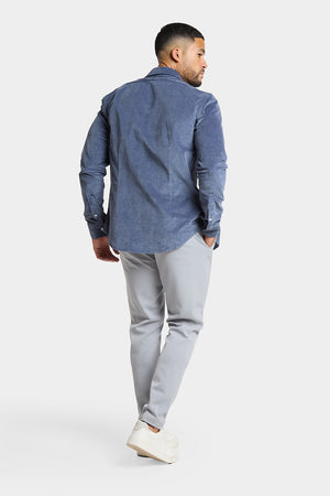 Cord Overshirt in Airforce Blue - TAILORED ATHLETE - USA