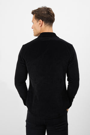 Cord Overshirt in Black - TAILORED ATHLETE - USA