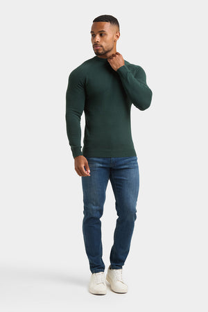 Cotton Crew Neck in Green - TAILORED ATHLETE - USA