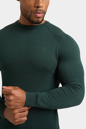 Cotton Crew Neck in Green - TAILORED ATHLETE - USA