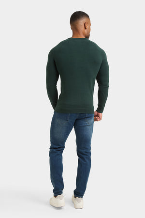 Cotton Crew Neck in Green - TAILORED ATHLETE - USA