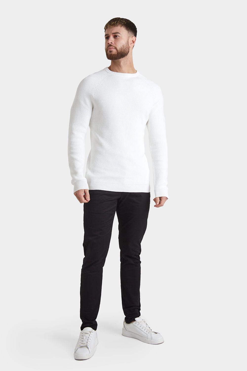 White cotton hotsell jumper mens