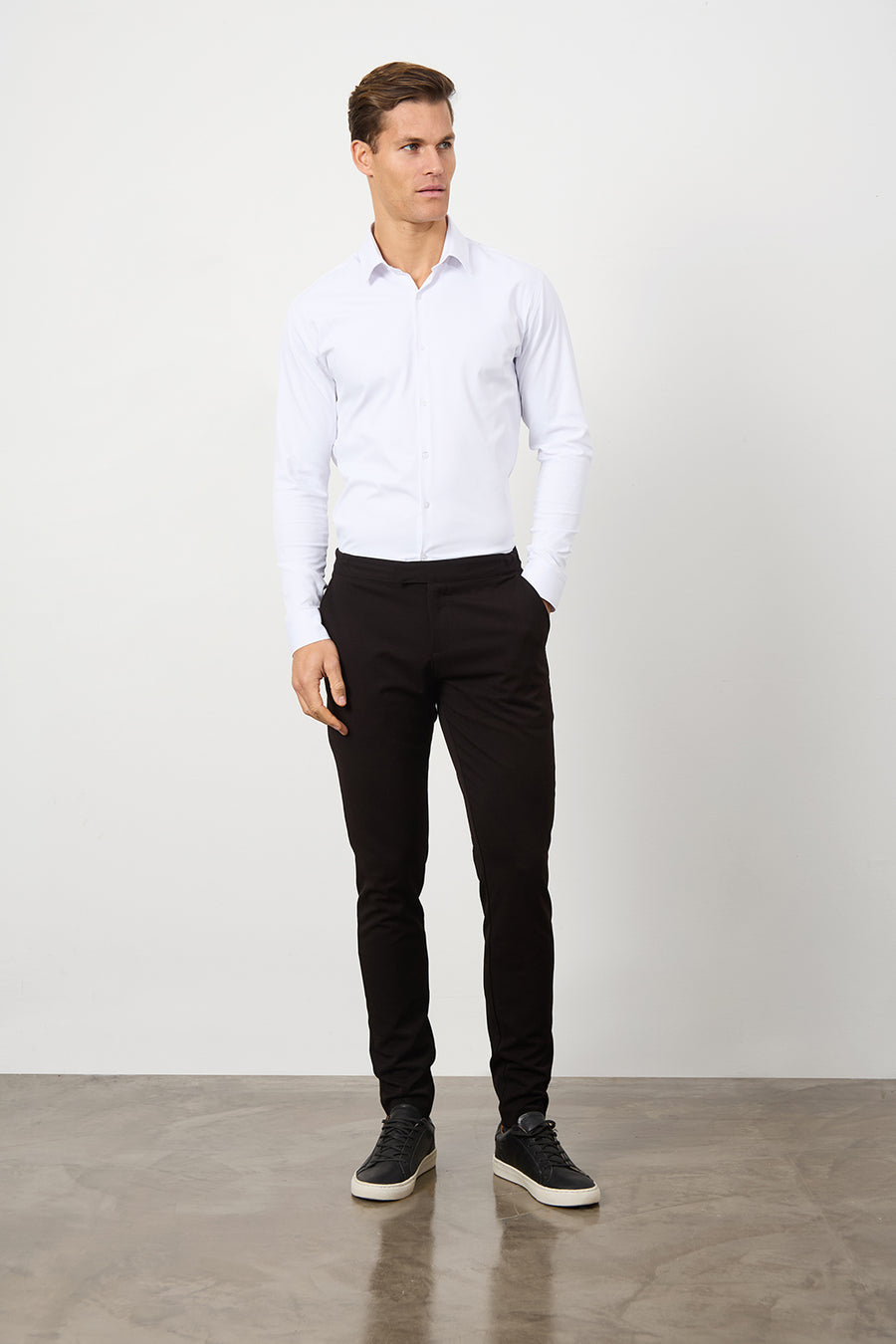 Defined Twill Shirt in White - TAILORED ATHLETE - USA