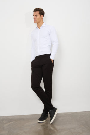 Defined Twill Shirt in White - TAILORED ATHLETE - USA