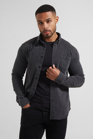 2016 Crime Long Sleeve Denim Shirts For Men England Style To Choose From  Cultivating And Personalized Zipper Closure M240V From Yncwe, $24.7 |  DHgate.Com