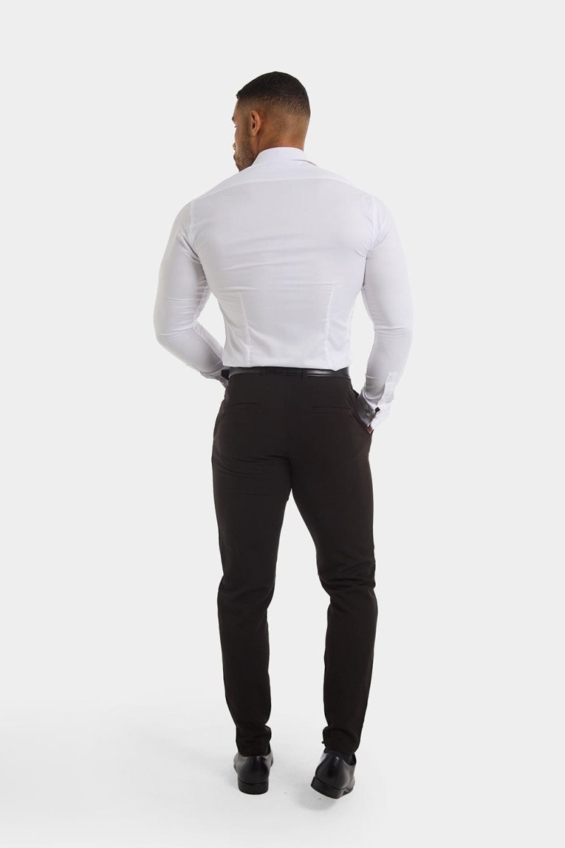 Double Cuff Shirt in White - TAILORED ATHLETE - USA