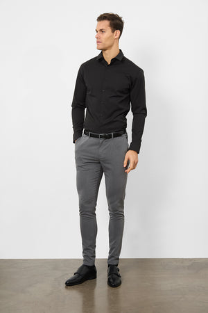 Athletic Fit Dress Shirt in Black - TAILORED ATHLETE - USA