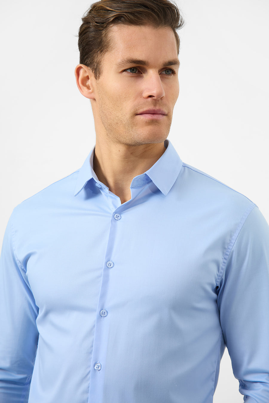 Athletic Fit Dress Shirt in Light Blue - TAILORED ATHLETE - USA