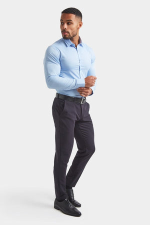 Athletic Fit Dress Shirt in Light Blue - TAILORED ATHLETE - USA