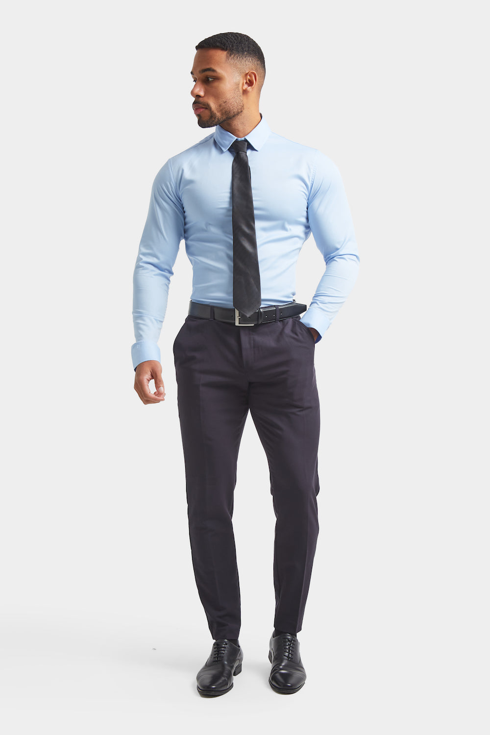 Eton Contemporary Fit Cutaway Collar Shirt Light blue | Men | Volt