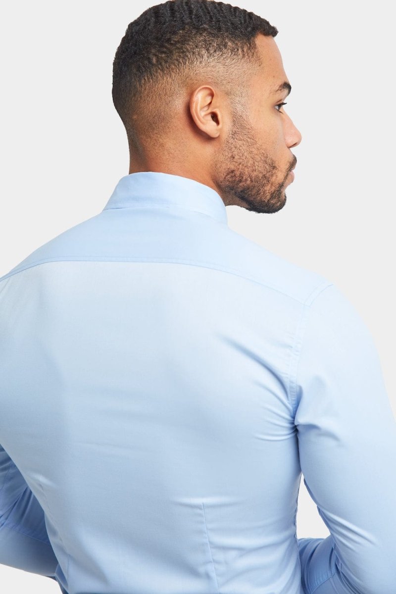 Athletic Fit Dress Shirt in Light Blue - TAILORED ATHLETE - USA