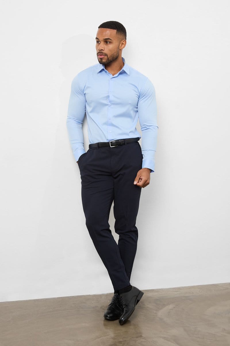 blue dress pants black shoes Black Shoes With Blue Dress Pants