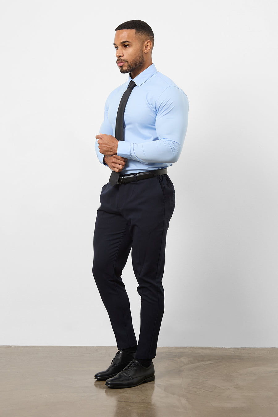 Athletic Fit Dress Shirt in Light Blue - TAILORED ATHLETE - USA