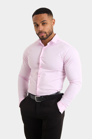 Athletic Fit Dress Shirt in Pink - TAILORED ATHLETE - USA