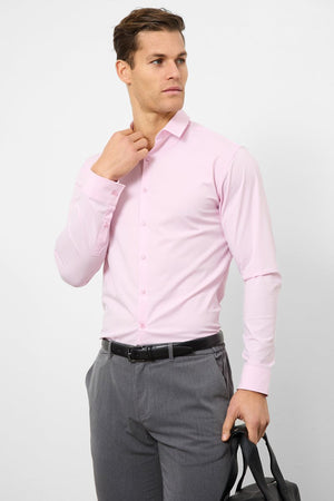 Athletic Fit Dress Shirt in Pink - TAILORED ATHLETE - USA