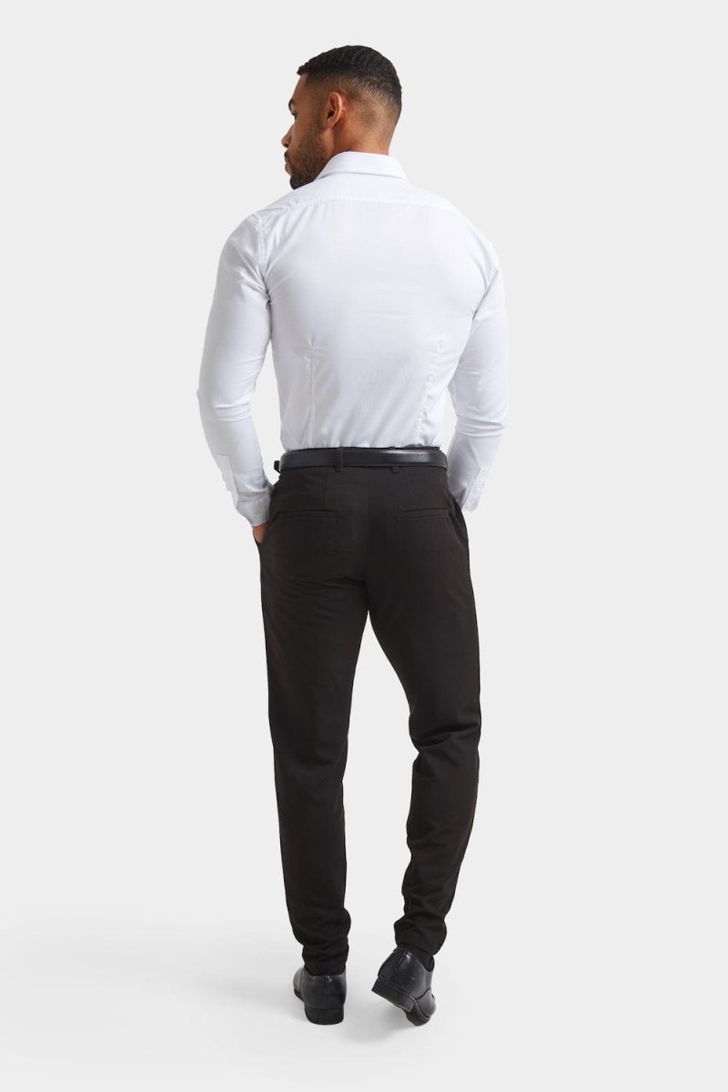 Athletic Fit Dress Shirt in White - TAILORED ATHLETE - USA