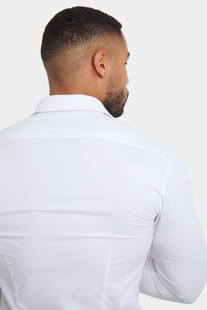 2pk Athletic Fit Dress Shirt in White - TAILORED ATHLETE - USA