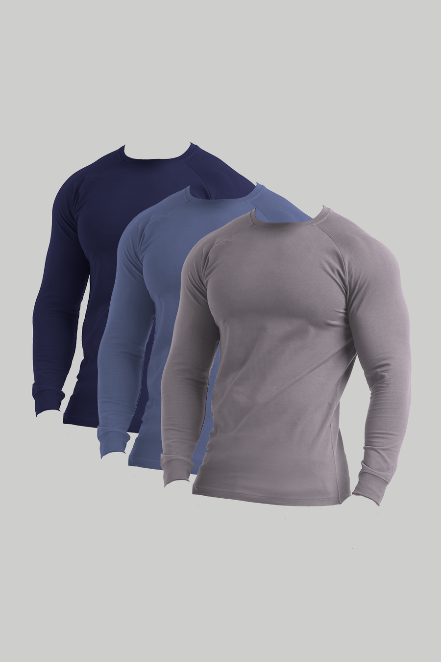 Athletic Fit Long Sleeve Easy 3-Pack - TAILORED ATHLETE - USA