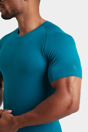 Premium Athletic Fit V-Neck in Peacock - TAILORED ATHLETE - USA