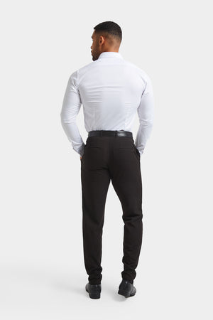 Athletic Fit Double Cuff Shirt in White - TAILORED ATHLETE - USA